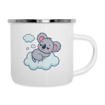 Nuage Koala Somnolent - Tasse émaillée - blanc - Droite