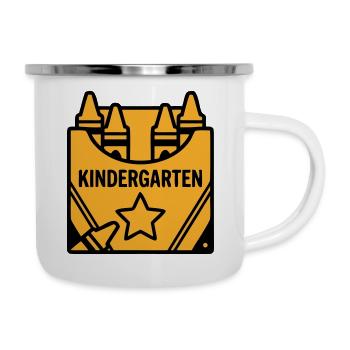 Crayons Kindergarten Logo - Camper Mug - white - Right