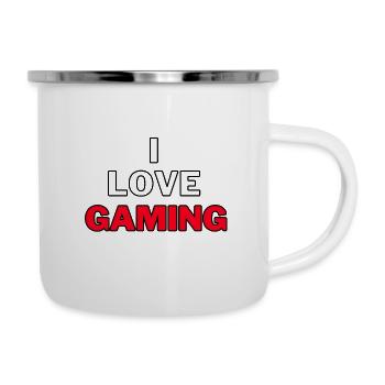 I Love Gaming - Gamer Gaming Video Games - Camper Mug - white - Right