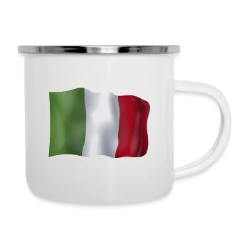 Italy flag - Camper Mug - white - Right