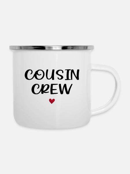 Cousin Squad / Cousin Crew / Cousines - Tasse émaillée - blanc