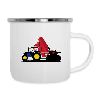Kherson UKRAINE Pastèque Kiev ukrain - Tasse émaillée - blanc - Droite