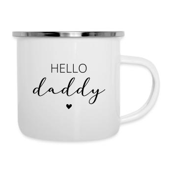 Hello Daddy / Hallo Papa - Camper Mug - white - Right