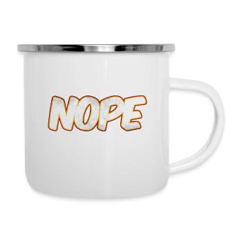 NOPE Nope nope - Camper Mug - white - Right