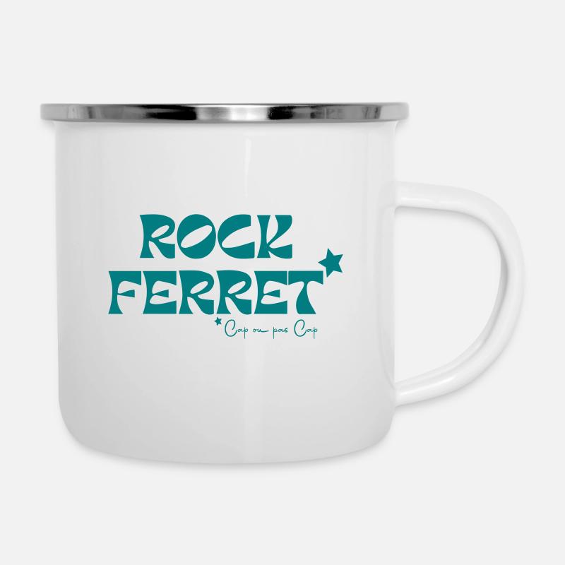 Rock Ferret - Tasse émaillée - blanc
