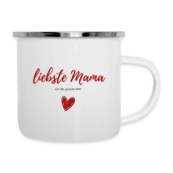 dearest mom around the world - Heart Mother's Day - Camper Mug - white - Right