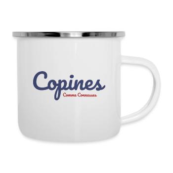 copines comme connasses - Tasse émaillée - blanc - Droite