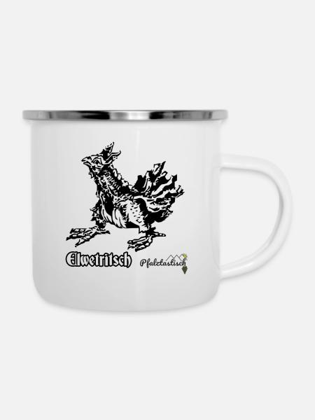 Elwetritsch - Emaille-Tasse - Weiß