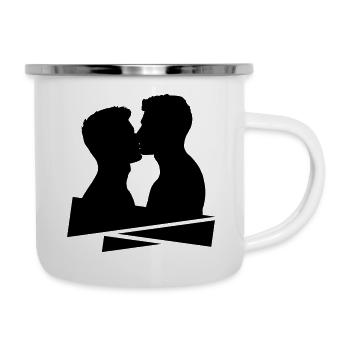Passion gay - Tasse émaillée - blanc - Droite