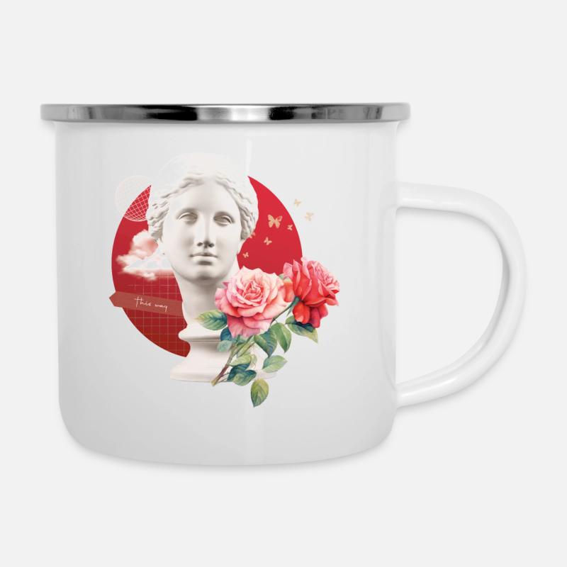 This Way - Camper Mug - white