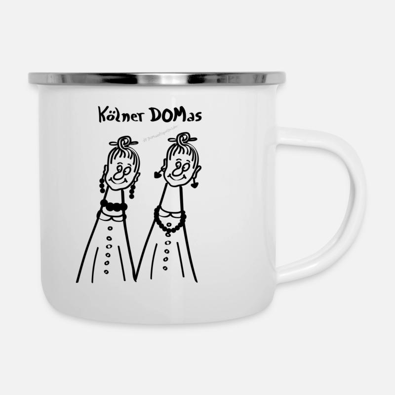 Kölner (D)OMAS [von 2001] - Emaille-Tasse - Weiß