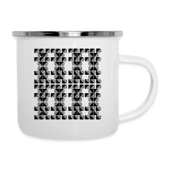 Nouveau style - Tasse émaillée - blanc - Droite