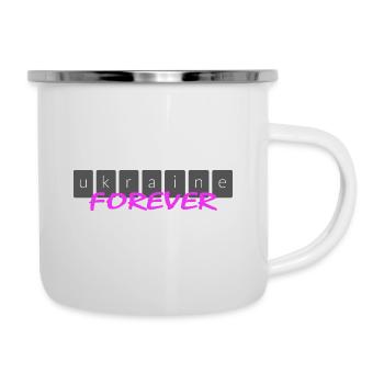 UKRAINE slava ukraini "Ukraine forever" - Camper Mug - white - Right