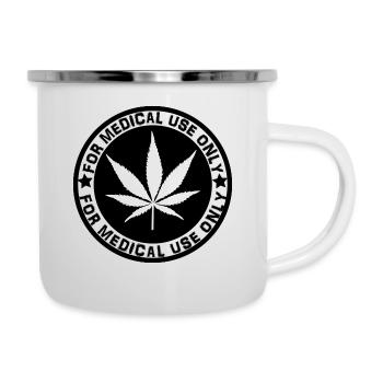 cannabis - Tasse émaillée - blanc - Droite