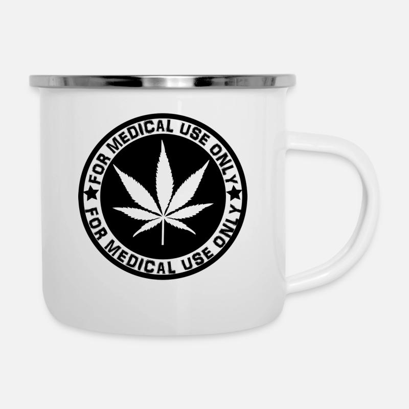 cannabis - Tasse émaillée - blanc