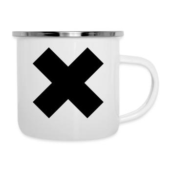 X - Simple Cross - Camper Mug - white - Right
