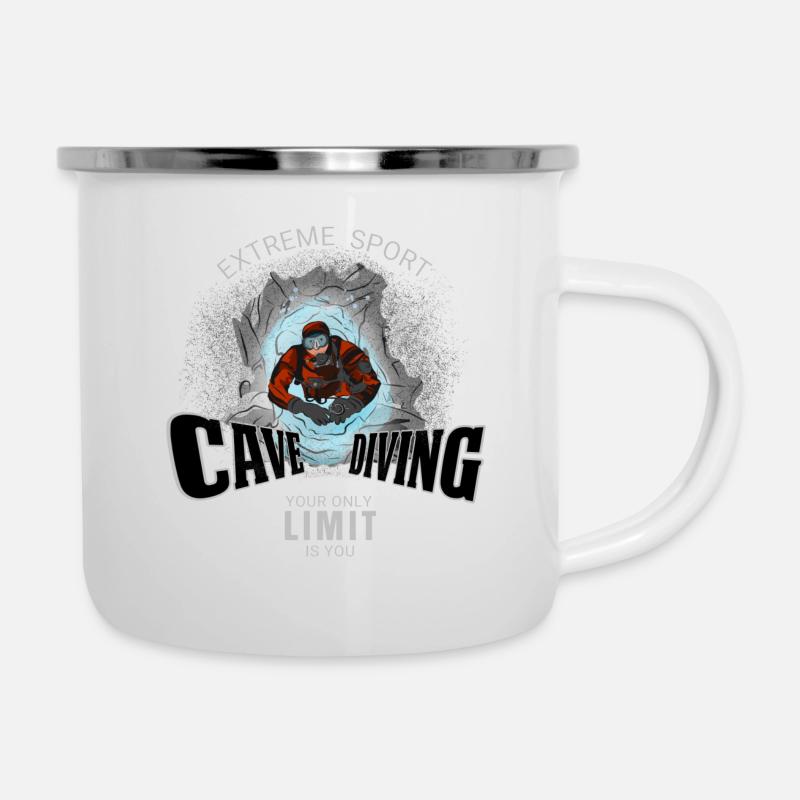 Cave Diving - Cave Diving - Camper Mug - white