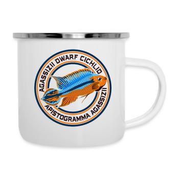 Apistogramma dwarf cichlid aquarium ornamental fish - Camper Mug - white - Right