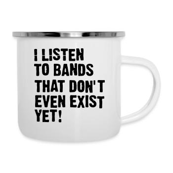 I LISTEN TO BANDS - Camper Mug - white - Right