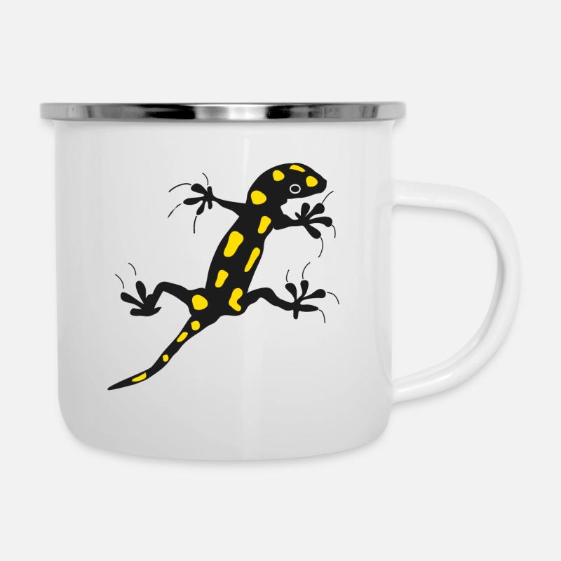 fire Salamander - Camper Mug - white