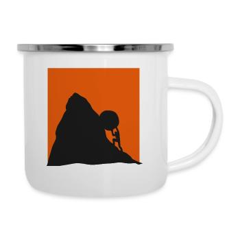 Sisyphus - Emaille-Tasse - Weiß - Rechts