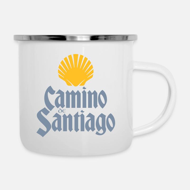 Camino de Santiago | Chemin de Saint-Jacques - Tasse émaillée - blanc