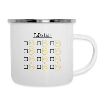 To do list beer - Camper Mug - white - Right