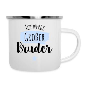 Großer Bruder 2022 / Big Brother 2022 - Emaille-Tasse - Weiß - Rechts