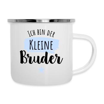 Ich binder Kleine Bruder - Emaille-Tasse - Weiß - Rechts
