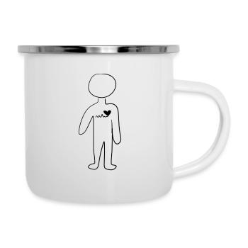 Santé Corps - Tasse émaillée - blanc - Droite