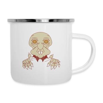 HOU - Tasse émaillée - blanc - Droite