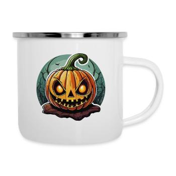 Sinister Jack o' Lantern Pumpkin - Camper Mug - white - Right