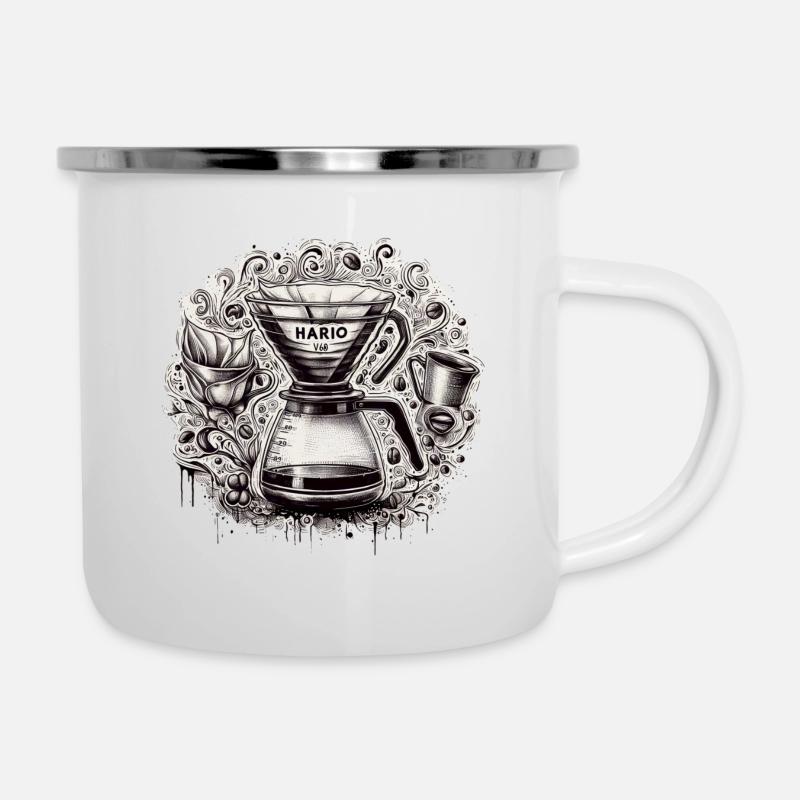Drippin Sippin - Tasse émaillée - blanc
