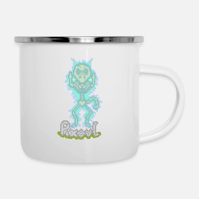 PIXOUL - Tasse émaillée - blanc