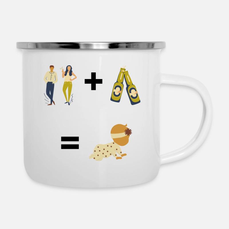 Drinking | Booze | Party | Baby | Funny| Carnival - Camper Mug - white