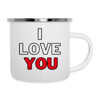 I Love You - I Love You Valentine's Day Gift - Camper Mug - white - Right