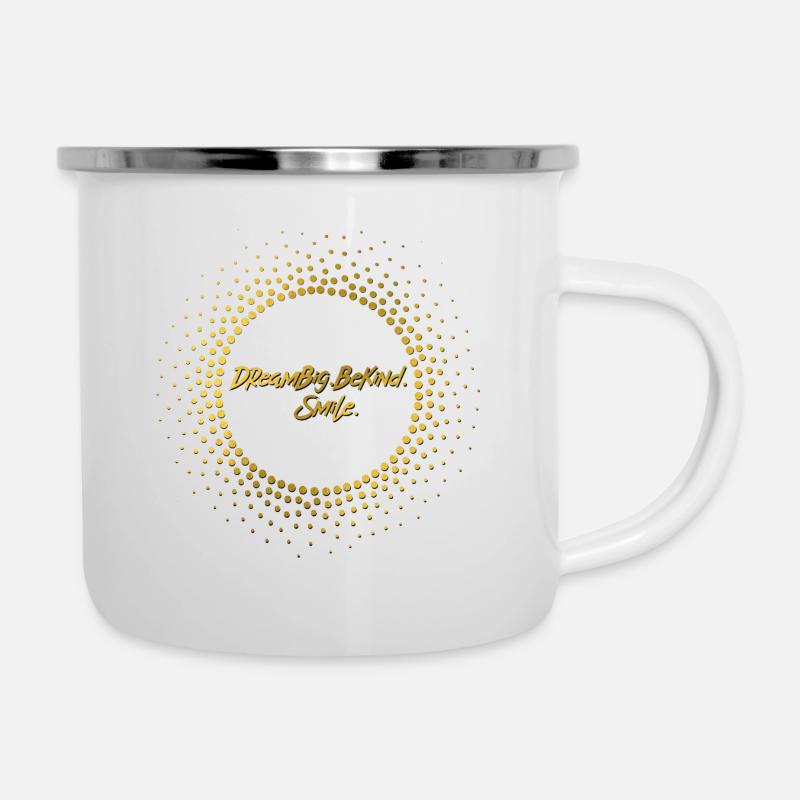 DreamBig.BeKind. - Tasse émaillée - blanc