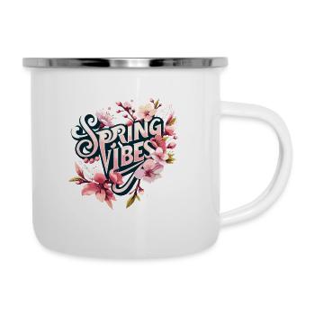 Beginning of spring: Floral splendour - Camper Mug - white - Right