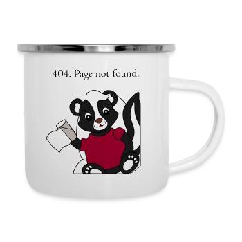 Skunk Pixie 404 Page non trouvée - Tasse émaillée - blanc - Droite
