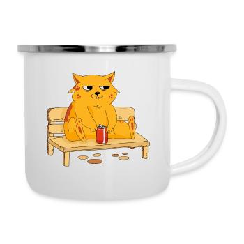 Juste de la bonne humeur - Tasse émaillée - blanc - Droite
