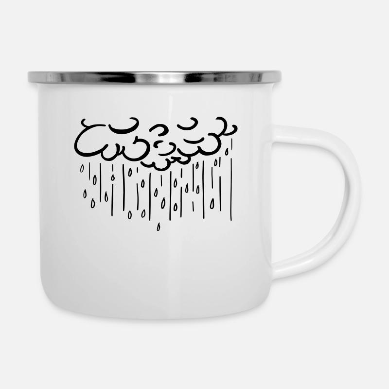Donnerwetter - Rain - Cloud - Clouds - Gift - Camper Mug - white