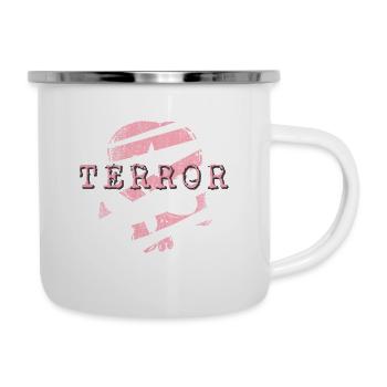 pink pink purple skull terror - Camper Mug - white - Right