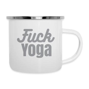 Fuck Yoga - Camper Mug - white - Right