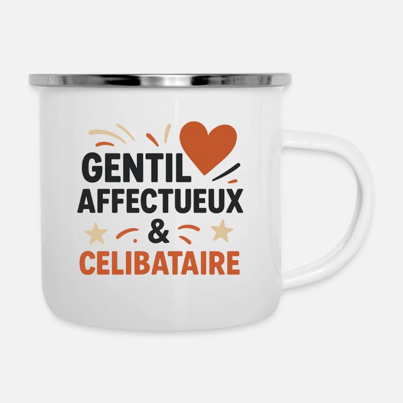 Friendly Message Design for Singles - Camper Mug - white