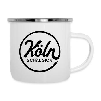Köln Schäl Sick - Emaille-Tasse - Weiß - Rechts