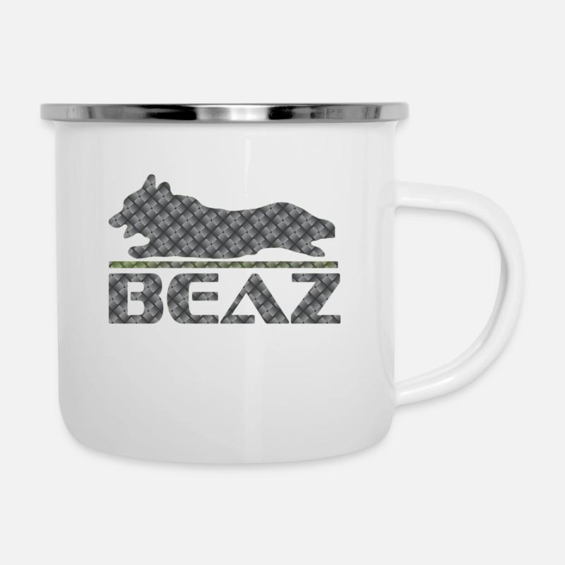 BEAZ Logo 002 - Emaille-Tasse - Weiß