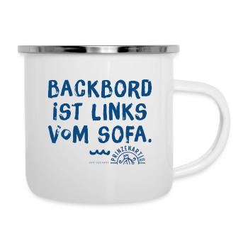 Meersinn / Backbord - Emaille-Tasse - Weiß - Rechts