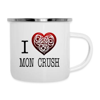 I love my crush - Camper Mug - white - Right