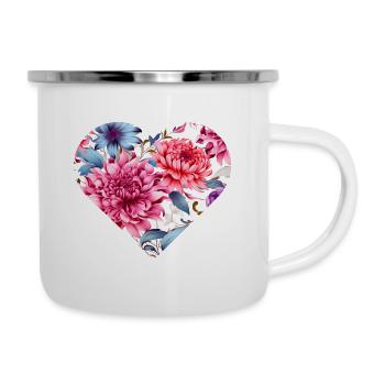 Flower Heart - Camper Mug - white - Right