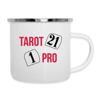 Tarot Pro - Tasse émaillée - blanc - Droite